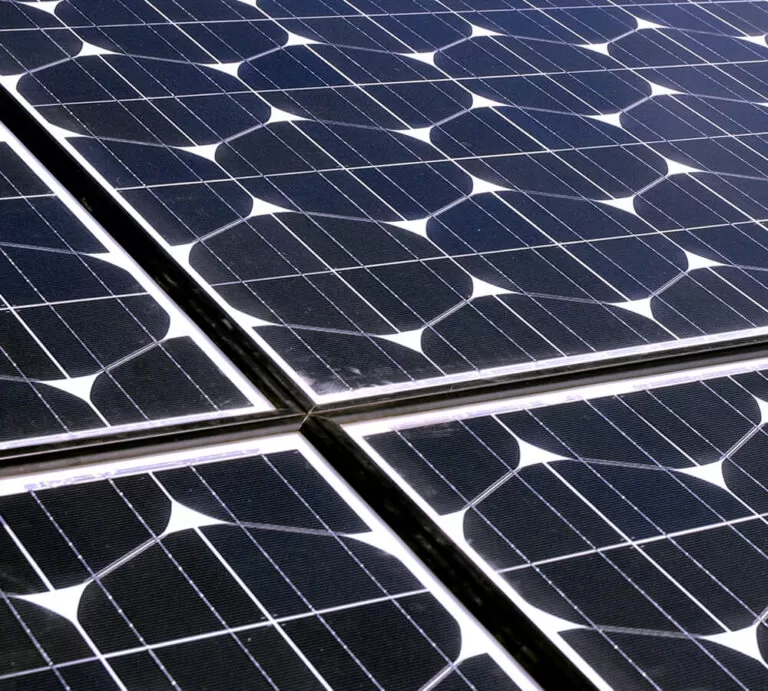 Close up of PV solar panel